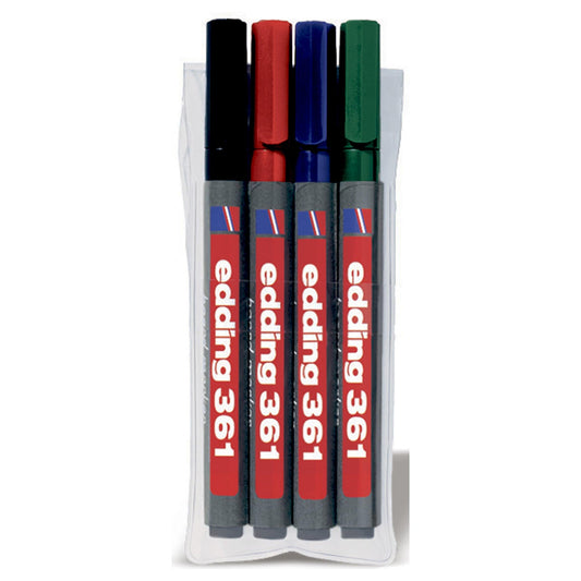 Edding Whiteboard marker 4 stk Edding 361 Whiteboardmarker sæt