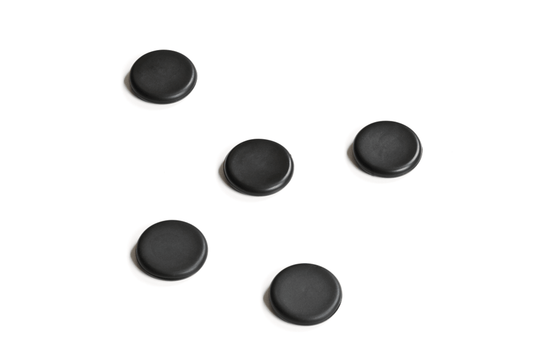Leantools Magnet Glastavle magnet Sort 5 stk pakke