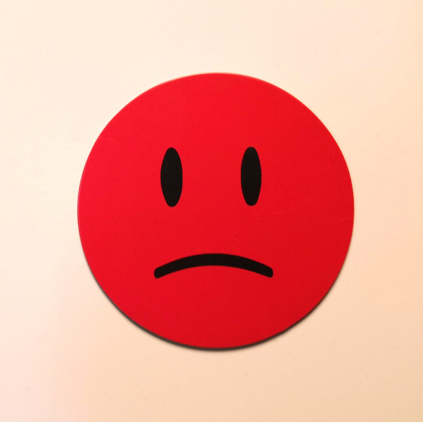 Legamaster Magnetplade Rød Smiley magnet flad 6 cm