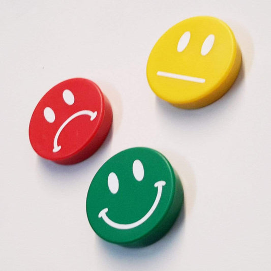 Leantools Magnet Gul Smiley magnet ø30mm